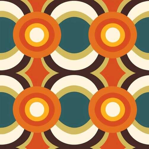 Orange, Brown, and Beige Circular Pattern Design Orange, Brown, and Beige Circular Pattern Design thumbnail