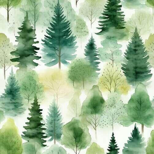 Seamless Green and White Trees Forest Pattern Wallpaper Seamless Green and White Trees Forest Pattern Wallpaper thumbnail