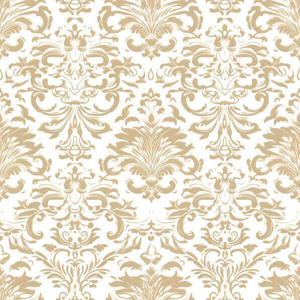 Download Gold Damask Pattern on White Background for Interior Decor ...