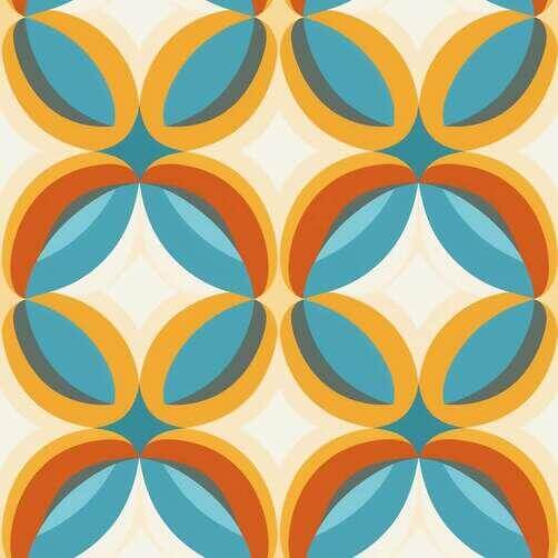 Geometric Pattern in Orange, Yellow, and Blue Geometric Pattern in Orange, Yellow, and Blue thumbnail