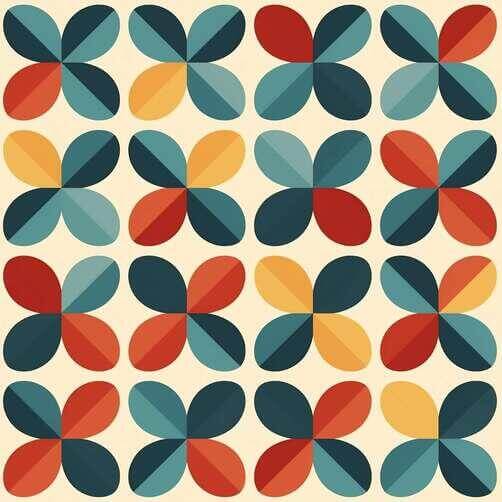 Colorful Geometric Pattern with Circles in Red, Orange, Yellow, and Blue Colorful Geometric Pattern with Circles in Red, Orange, Yellow, and Blue thumbnail