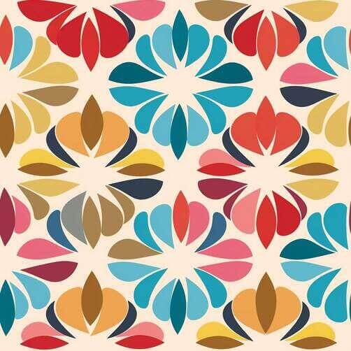 Colorful Floral Pattern for Decorative Purposes Colorful Floral Pattern for Decorative Purposes thumbnail