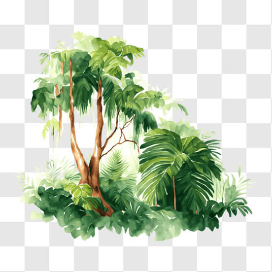 Jungle Tree Icon Jungle Tree PNG - Download Free & Premium Transparent Jungle Tree PNG ...