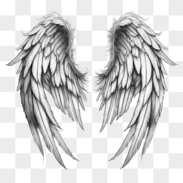 Download Black and White Angel Wings Tattoo Sketches Online - Creative ...