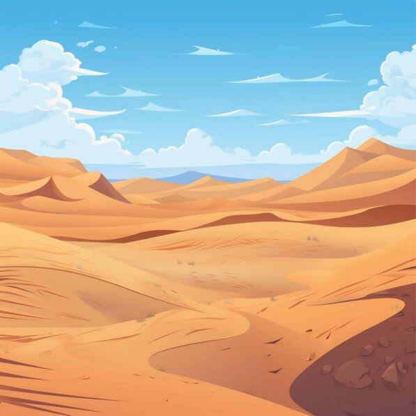 Download Desert Landscape with Sand Dunes and Mountains Backgrounds ...