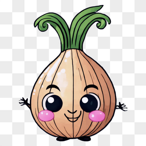 Download Cute Cartoon Onion for Food Products and Children's Content ...