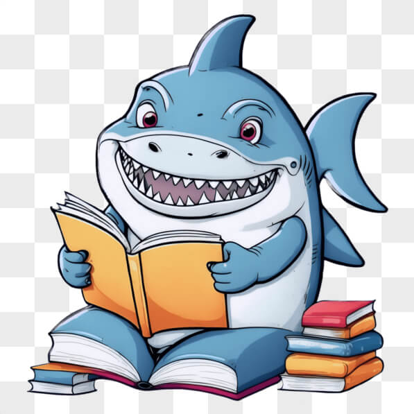 Download Encourage Children to Read with a Friendly Cartoon Shark ...