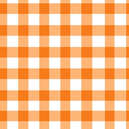 Orange and White Gingham Tablecloth Orange and White Gingham Tablecloth thumbnail