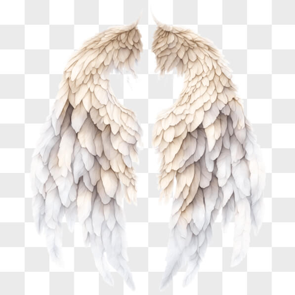 Download White Angel Wings on Black Background PNGs Online - Creative ...