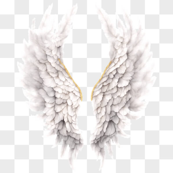 Download White Angel Wings on Black Background PNGs Online - Creative ...