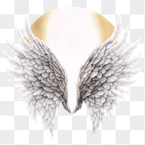 Download White Angel Wings on Black Background PNGs Online - Creative ...