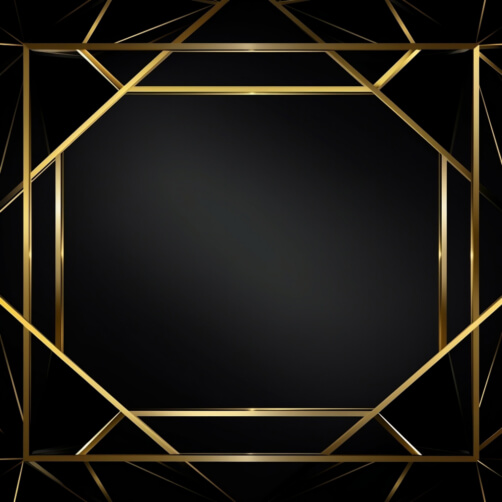 Download Gold Circle Frame on Black Background Backgrounds Online ...