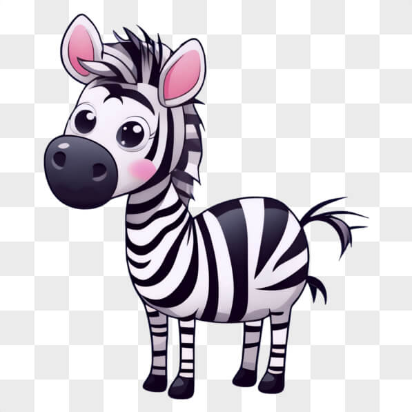 Download Playful Cartoon Zebra in the Dark Cartoons Online - Creative ...
