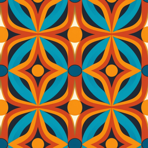 Vibrant Geometric Pattern in Orange, Blue, and Yellow Colors Vibrant Geometric Pattern in Orange, Blue, and Yellow Colors thumbnail
