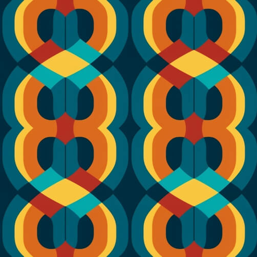 Colorful Geometric Abstract Pattern in Blue, Orange, Yellow, and Green Colorful Geometric Abstract Pattern in Blue, Orange, Yellow, and Green thumbnail