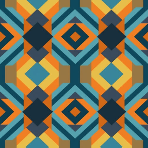 Abstract Geometric Pattern with Blue, Orange, and Yellow Squares on White Background Abstract Geometric Pattern with Blue, Orange, and Yellow Squares on White Background thumbnail