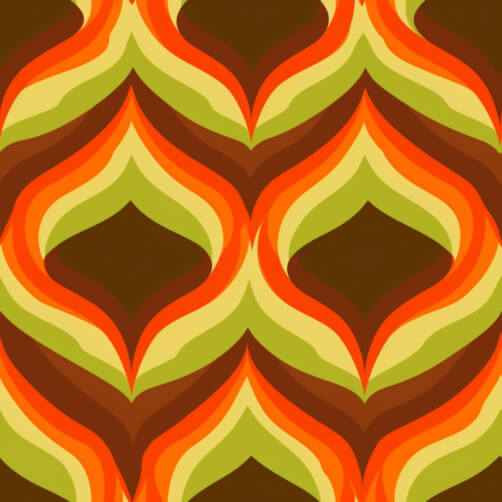 Geometric Abstract Pattern in Orange, Green, and Brown Geometric Abstract Pattern in Orange, Green, and Brown thumbnail