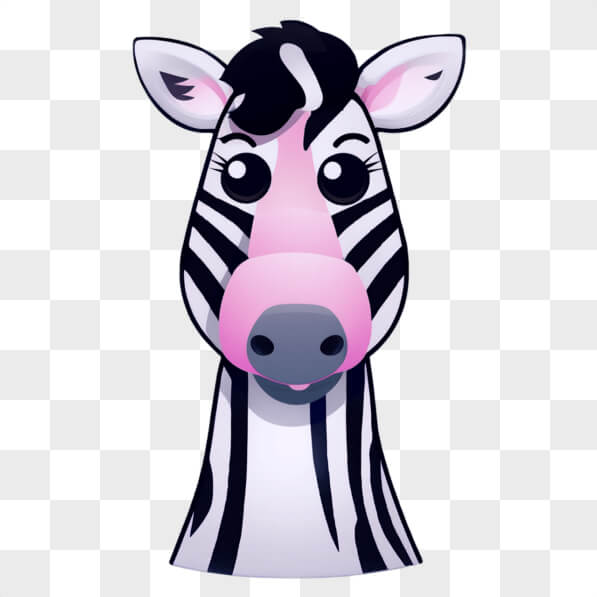 Download Happy and Playful Cartoon Zebra Head Cartoons Online ...