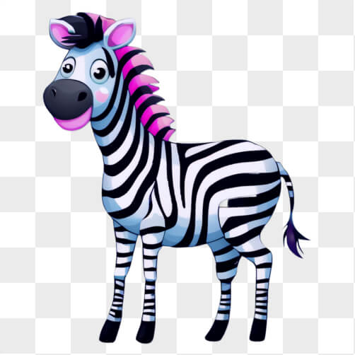 Download Adorable Cartoon Zebra in the Dark Cartoons Online - Creative ...