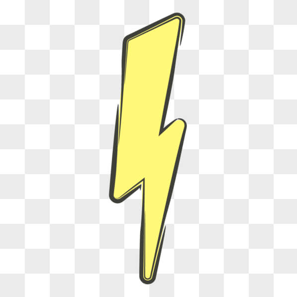 Download Yellow Lightning Bolt Symbol on Black Background PNGs Online ...