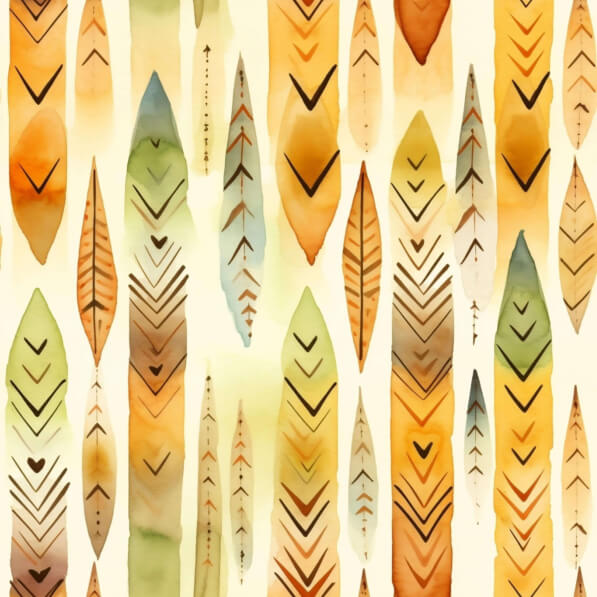 Feather Pattern Designs Download Abstract Feather Pattern in Orange, Yellow, Green, and Brown ...