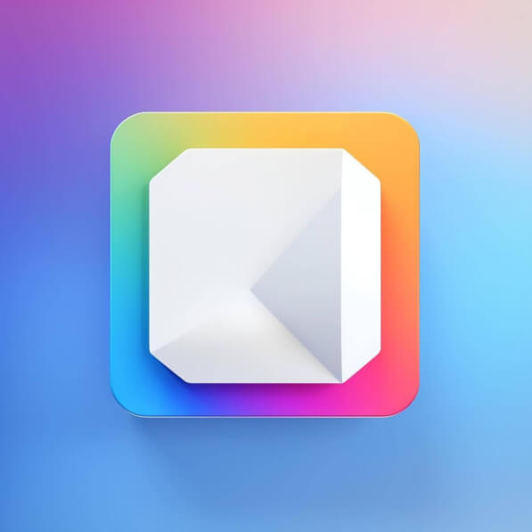Download Colorful App Icon with White Square for Account Creation and ...