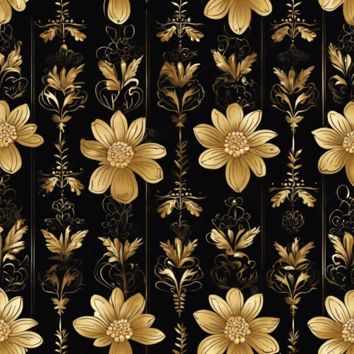 Download Elegant Black and Gold Floral Ornament Background Backgrounds ...