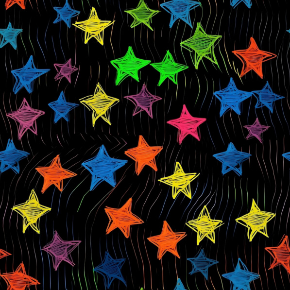 Download Colorful Star Pattern on Black Background Patterns Online ...