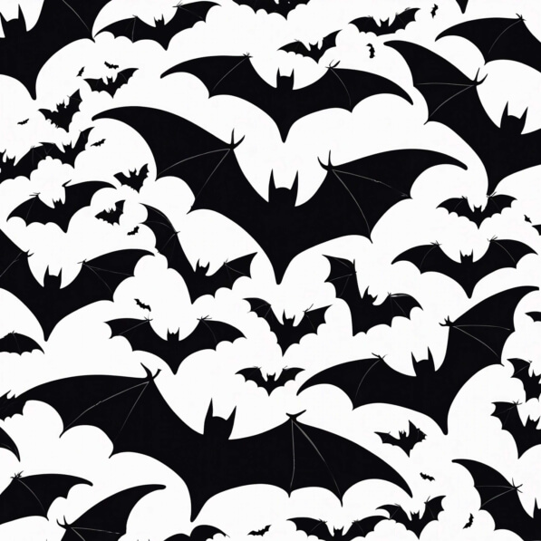 Download Black and White Bat Seamless Pattern for Home Decor ...