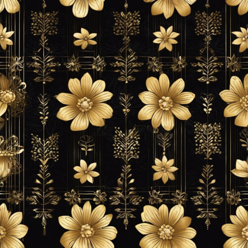 Download Elegant Black and Gold Floral Ornament Background Backgrounds ...