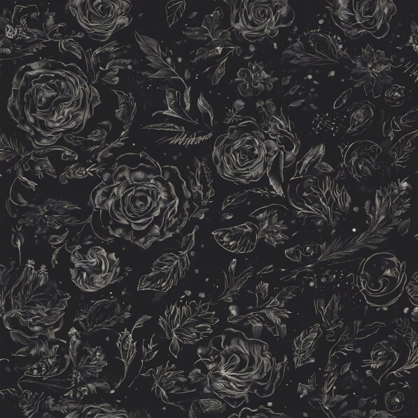 Download Black and White Floral Seamless Pattern Backgrounds Online ...
