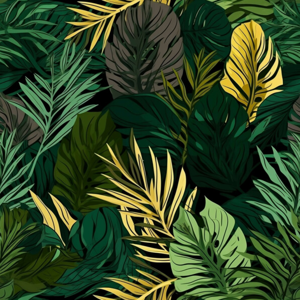 Download Tropical Leaves Seamless Pattern Patterns Online - Creative ...