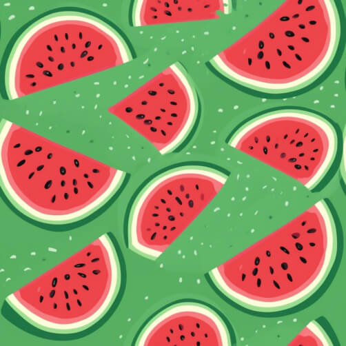 Download Watermelon Slice Seamless Pattern on Green Background Patterns ...