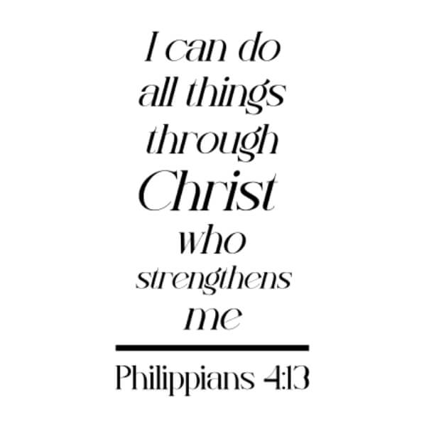 Download Philippians 4:13 Wall Art - Inspirational Bible Verse Decor ...