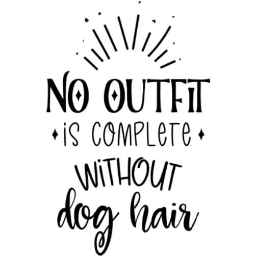 No Outfit is Complete Without Dog Hair - Custom Pet Grooming Gift