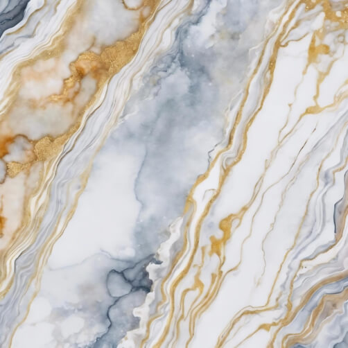 Close-up of White, Gold, and Blue Marble Surface Close-up of White, Gold, and Blue Marble Surface thumbnail