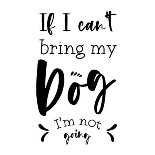 Black and White Dog Quote Print