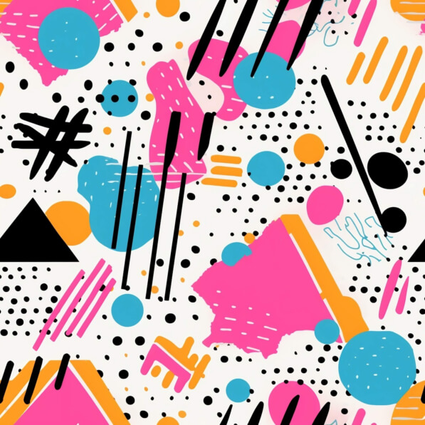 Download Colorful Abstract Geometric Pattern with Triangles and Circles ...