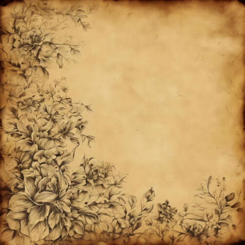 Download Vintage Paper Background with Flowers and Leaves Backgrounds ...