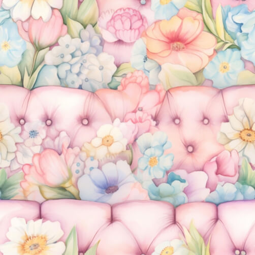Seamless Floral Pattern with Pink, Blue, and Yellow Flowers Seamless Floral Pattern with Pink, Blue, and Yellow Flowers thumbnail