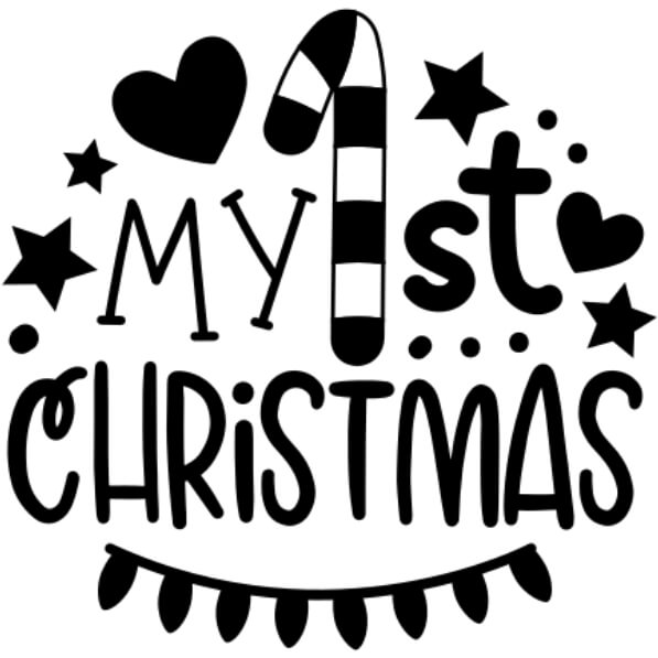 Download My 1st Christmas Black and White Image Quotes Online ...