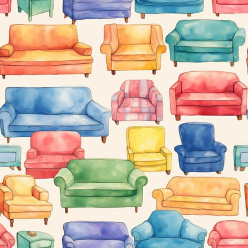 Colorful Sofa Pattern for Interior Decoration Colorful Sofa Pattern for Interior Decoration thumbnail