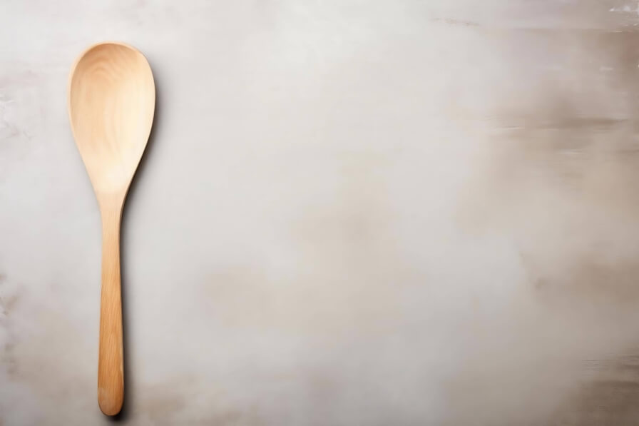 Download Wooden Spoon on Off-White Background Backgrounds Online ...