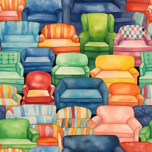 Colorful Couches in a Room Colorful Couches in a Room thumbnail