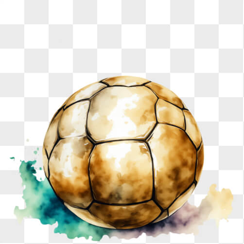 Gold Soccer Ball PNG - Download Free & Premium Transparent Gold Soccer ...