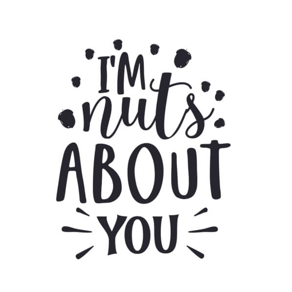 Tagoofely Valentinstagskarte „I’m Nuts About You“ – Lustige Romantische Karte Für Freund, Freundin, Ehepartner Zum Jahrestag Oder Geburtstag