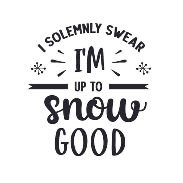 Download I solemnly swear I'm up To Snow Good Winter Craft Project