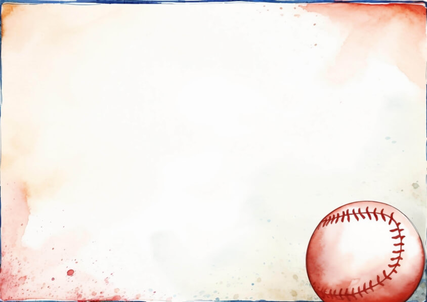 Download Baseball and Frame with Red and Blue Watercolors Backgrounds ...