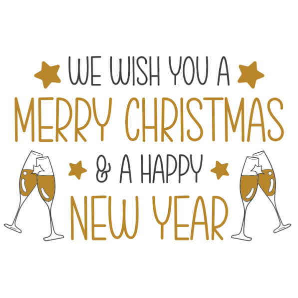 Download Merry Christmas and Happy New Year Greeting Card with ...