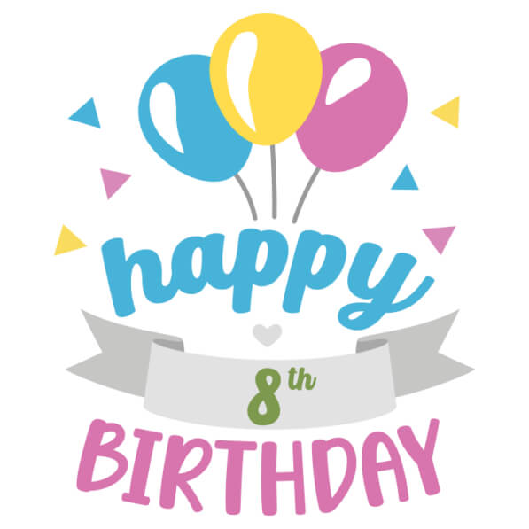 8th Birthday Cards & Templates - View #4